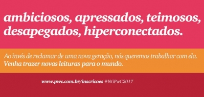 Inscrições abertas para o Programa Nova Geração PwC 2017