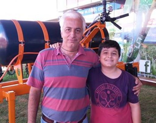 FOTO: Flaubert Ferri junto de seu filho, Pedro Giro Ferri