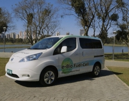 Furgão elétrico e-NV200 da Nissan movido a Célula de Combustível alimentada por etanol