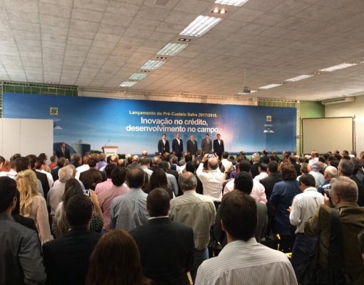 Auditório do Centro de Eventos Cana do IAC, em Ribeirão Preto, durante lançamento do Pré-Custeio Safra 2017/18