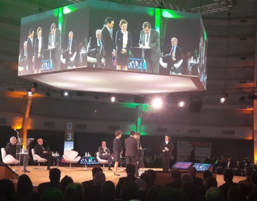 Momento da assinatura do memorando durante EThanol Summit