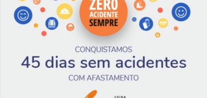 Usina Coruripe quebra mais um recorde de segurança