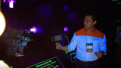 EFEITO 3D MOSTRA AO PRODUTOR EFEITO DAS GOTAS DE DEFENSIVOS