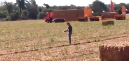 CONFIRA UM VOO DE DEMONSTRAÇÃO DO VANT DA COOPERCITRUS DURANTE A FEACOOP 2015