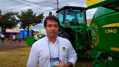 JOHN DEERE LANÇOU NA AGRISHOW ENFARDADORA DE PALHA DE CANA