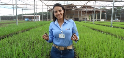 Vivian Cunha, coord. de planej. e desen. Agrícola da Coruripe, no VIII Encontro Cana Substantivo Feminino