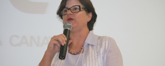 Monika Bergamaschi, ex-secretaria da Agricultura do Estado de São Paulo, no VIII Encontro Cana Substantivo Feminino