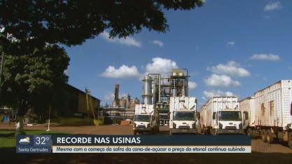 Mesmo com o começo da safra da cana-de-açúcar o preço do etanol continua subindo