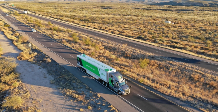 Caminhão autônomo será usado pelos correios em duas cidades dos EUA — Foto: TuSimple/Reuters