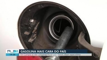 Especialistas dizem que já não compensa trocar gasolina pelo Etanol em Campos, no RJ