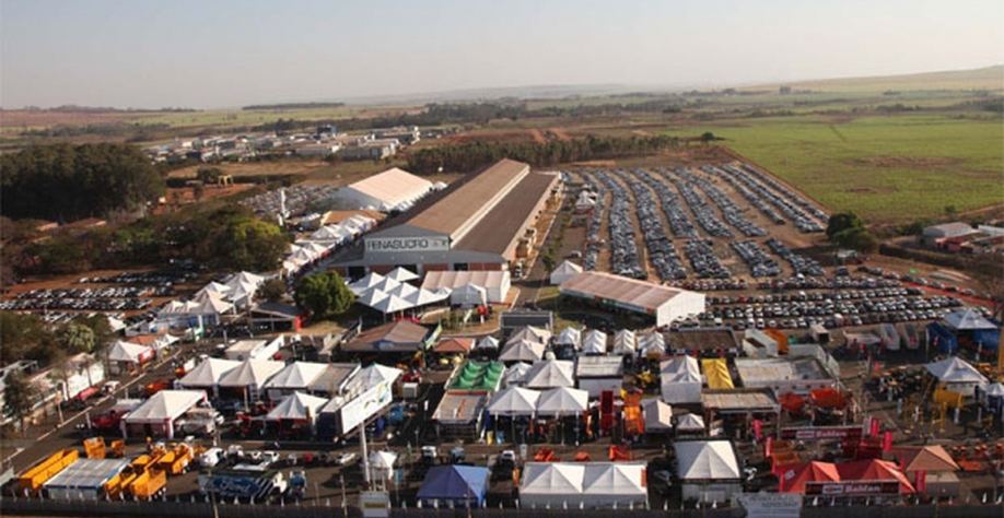 Vista aérea do Centro de Eventos Zanini, em Sertãozinho (SP), que recebe a Fenasucro e a Agrocana — Foto: Divulgação/ Fenasucro e Agrocana