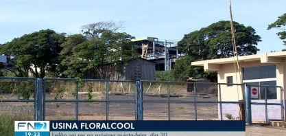 Usina Floralco vai a leilão nesta quinta-feira