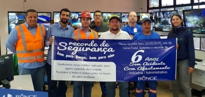 Usina Frutal, em Minas Gerais, comemora recorde de seis anos sem acidentes com afastamento