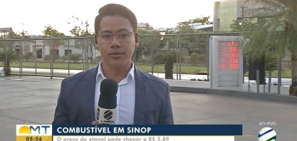 Como está o preço do litro do etanol em diferentes regiões do MT