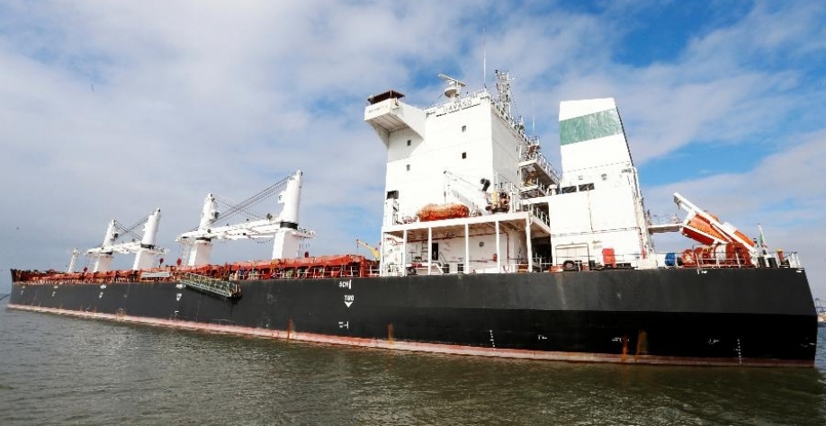 Navio iraniano Bavand parado perto do porto de Paranaguá, no Paraná Imagem: João Andrade/Reuters