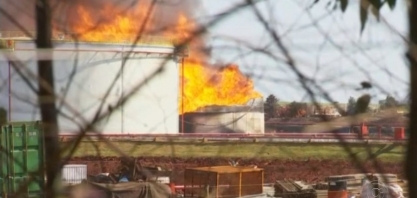 Polícia vai investigar incêndio em tanque de armazenamento de etanol em usina da região