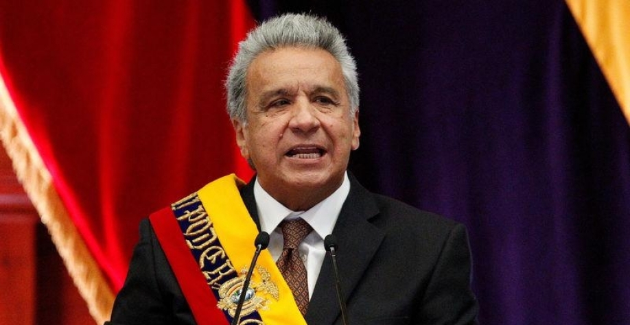 Presidente do Equador, Lenin Moreno, durante pronunciamento em Quito 24/05/2019 REUTERS/Daniel Tapia