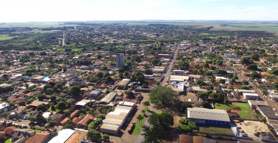 Imagem aérea de Maracaju, o maior município agropecuário de MS, de acordo com levantamento do MAPA — Foto: Lucas Copetti Bardini