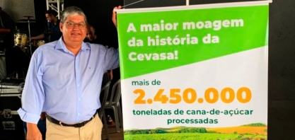 Usina Cevasa processa safra recorde e expande moagem em 9%