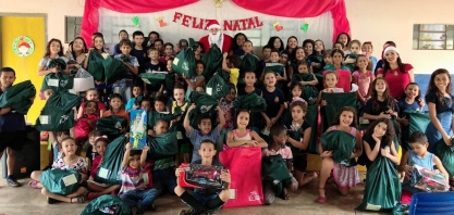 CMAA leva Natal Solidário para escolas rurais próximas às unidades Vale do Pontal e Vale do Tijuco