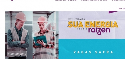 Muitas oportunidades de emprego na Raízen