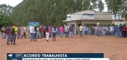 Funcionários de usina, em Maracaju, fazem acordo salarial para receber atrasados