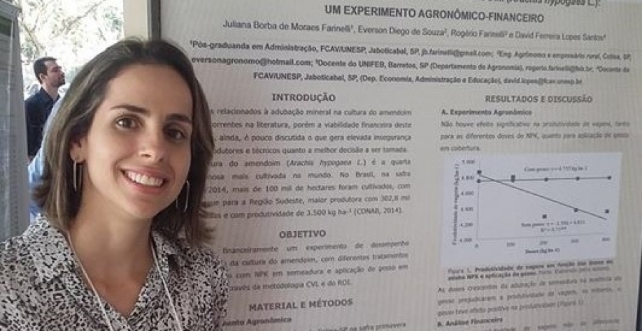 Pesquisa científica sempre fez parte da vida de Juliana Farinelli