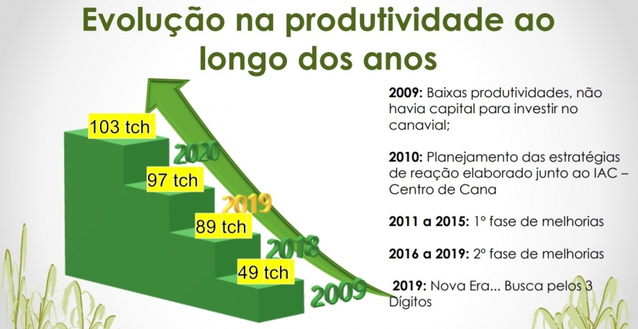 Mesmo com limitação de recursos, Usina Denusa conseguiu uma impressionante escalada em sua produtividade agrícola