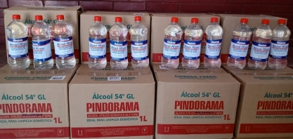 Pindorama distribui álcool 70 aos associados