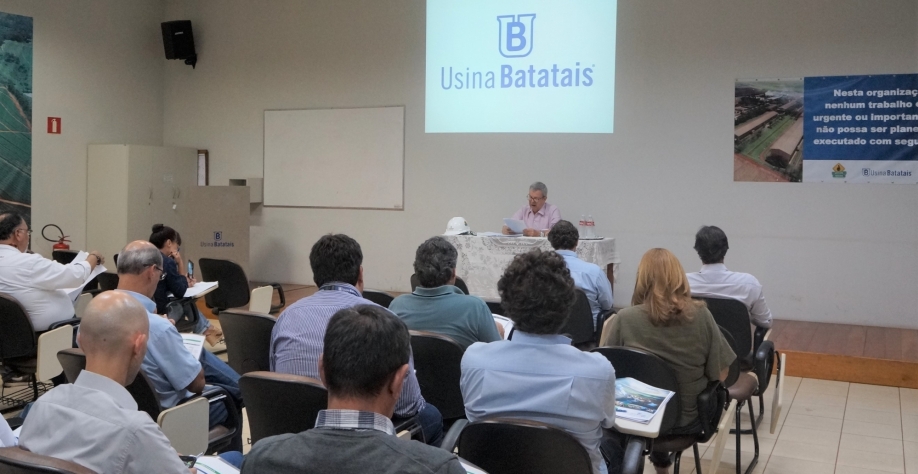 Diretores da Usina Batatais, anunciam a expectativa de safra, durante coletiva de imprensa