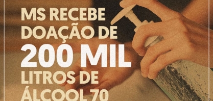 Usinas de MS doarão álcool para o Governo do Estado