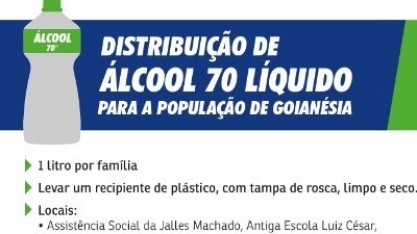 Jalles Machado faz doação de álcool 70 para população de Goianésia