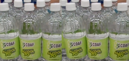  Coaf passa a vender álcool 70º em embalagens de 1 litro no Recife