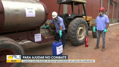 Usina de combustível produz álcool para unidades de saúde de Campos