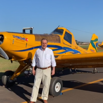 Marco Antonio Balbo, diretor da Usina Uberaba, grava vídeo em apoio a