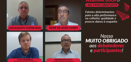 Especialistas discutem fatores determinantes para a alta performance na colheita da cana-de-açúcar