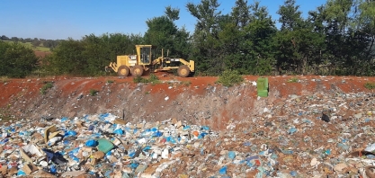 Usina ajuda na manutenção de aterro sanitário