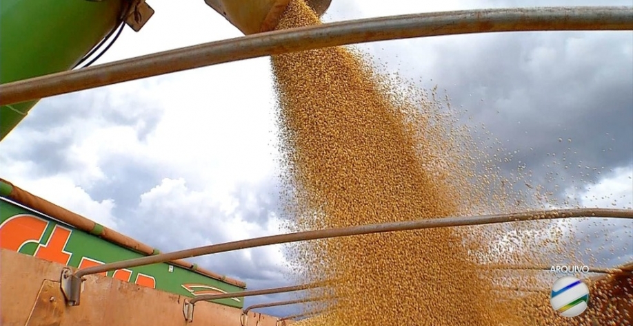 Exportação de soja em grão ajudou a impulsionar recorde do mês de maio de 2020 — Foto: Reprodução/TVCA