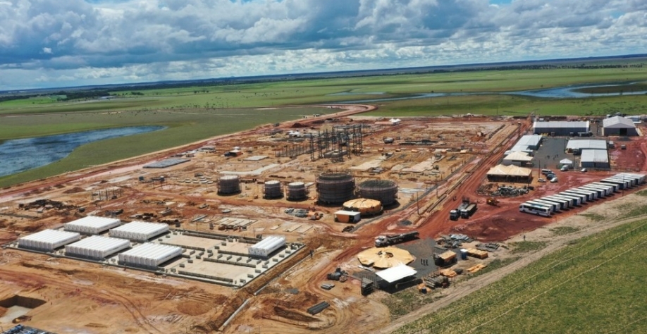 Usina Termelétrica Jaguatirica II está em construção na zona Rural de Boa Vista — Foto: Techint E&C/Divulgação