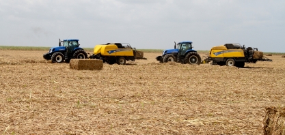 Recolhimento da biomassa da cana-de-açúcar