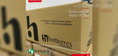 Horticeres Sementes adota embalagens de papelão feitas com bagaço de cana