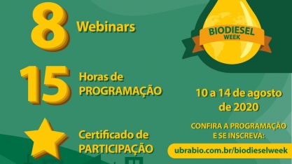 Embrapa Agroenergia é correalizadora da Biodiesel Week