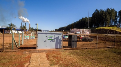 Usina Santa Cruz  é a primeira unidade sucroenergética do Brasil a ser interligada à rede de distribuição de gás natural