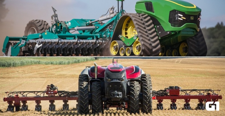 Máquinas agrícolas do futuro: fabricantes têm conceito pronto para a próxima geração — Foto: Case IH/John Deere/Divulgação