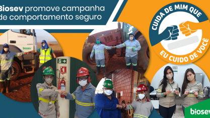 Campanha de cuidado ativo engaja colaboradores e prestadores de serviço da Biosev
