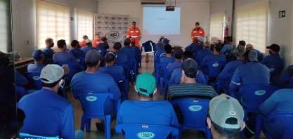 WD faz treinamento de prevenção e combate aos incêndios do canavial