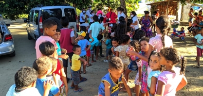 ASPLAN realiza ação social com crianças  carentes de comunidade de Mamanguape