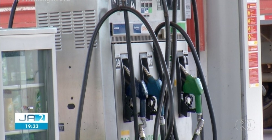 Preço da gasolina subiu em postos de Palmas — Foto: Reprodução/TV Anhanguera