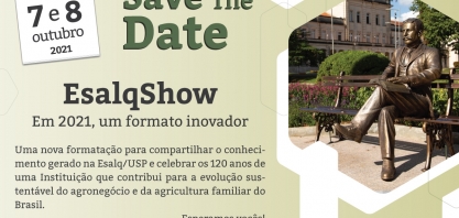 Esalqshow 2021 abordará a Cadeia Produtiva da Cana-de-açúcar