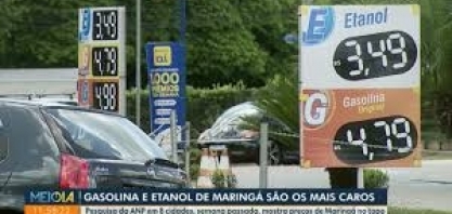 Gasolina e etanol de Maringá aparecem como os mais caros em pesquisa